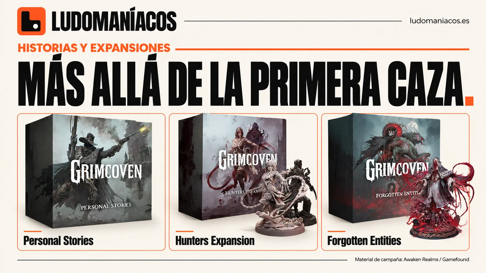 Personal Stories, Hunters Expansion y Forgotten Entities de Grimcoven